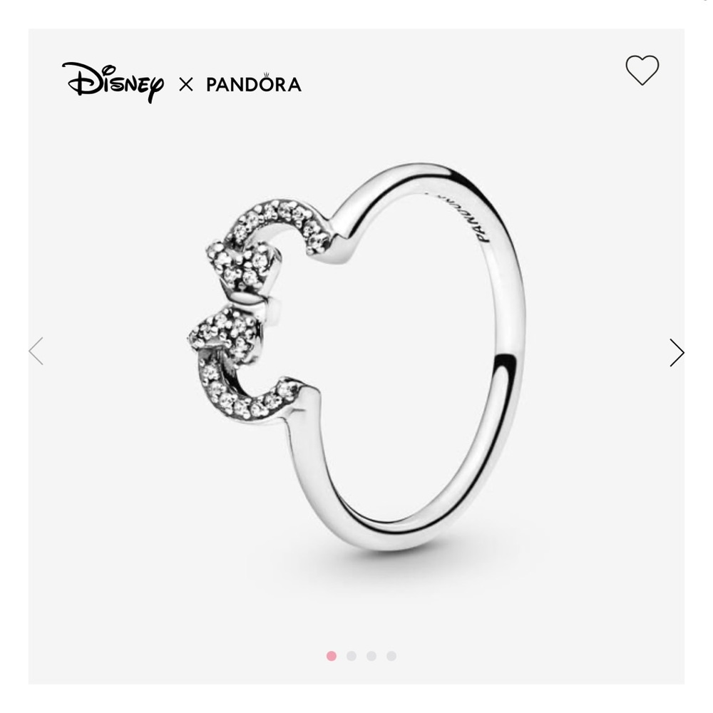 Disney Minnie Mouse Ears Silhouette Puzzle Ring